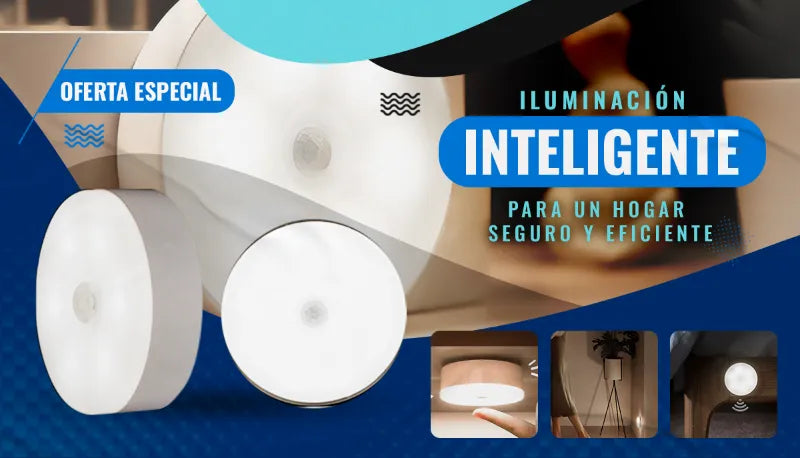 GlowLite Pack x4-  Iluminación Inteligente y Versátil