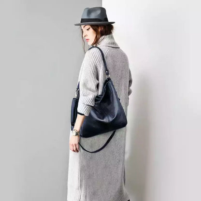 Bolso Hobo de cuero de lujo + Cartera GRATIS