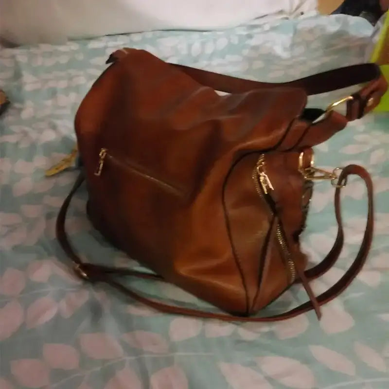 Bolso Hobo de cuero de lujo + Cartera GRATIS